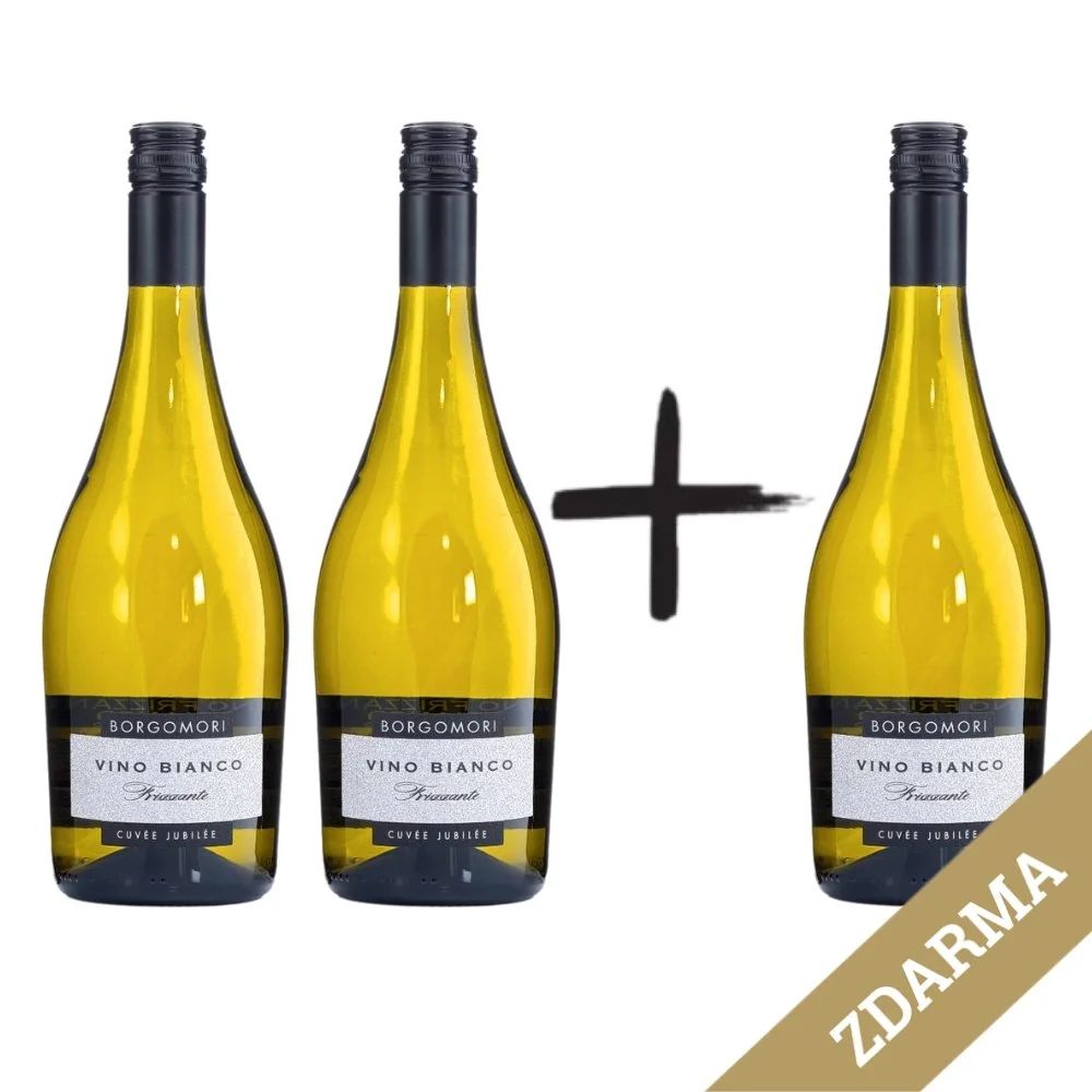 2+1 Borgomori Frizzante Bianco Jubilée Cuvée Cuvée 0,75l 10,5%