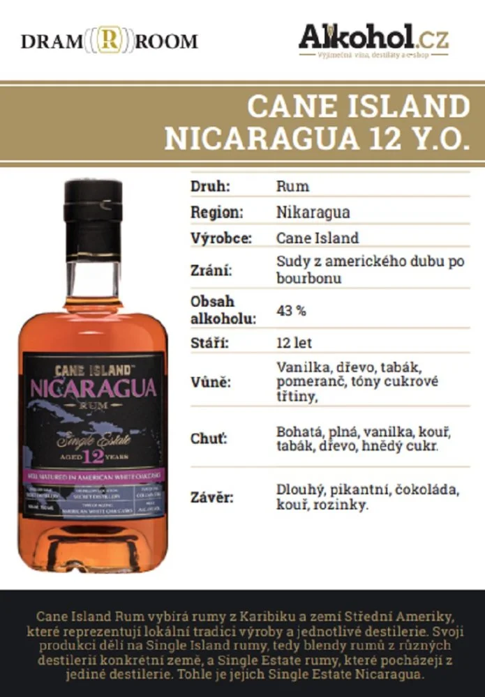Alkohol značky Cane Island