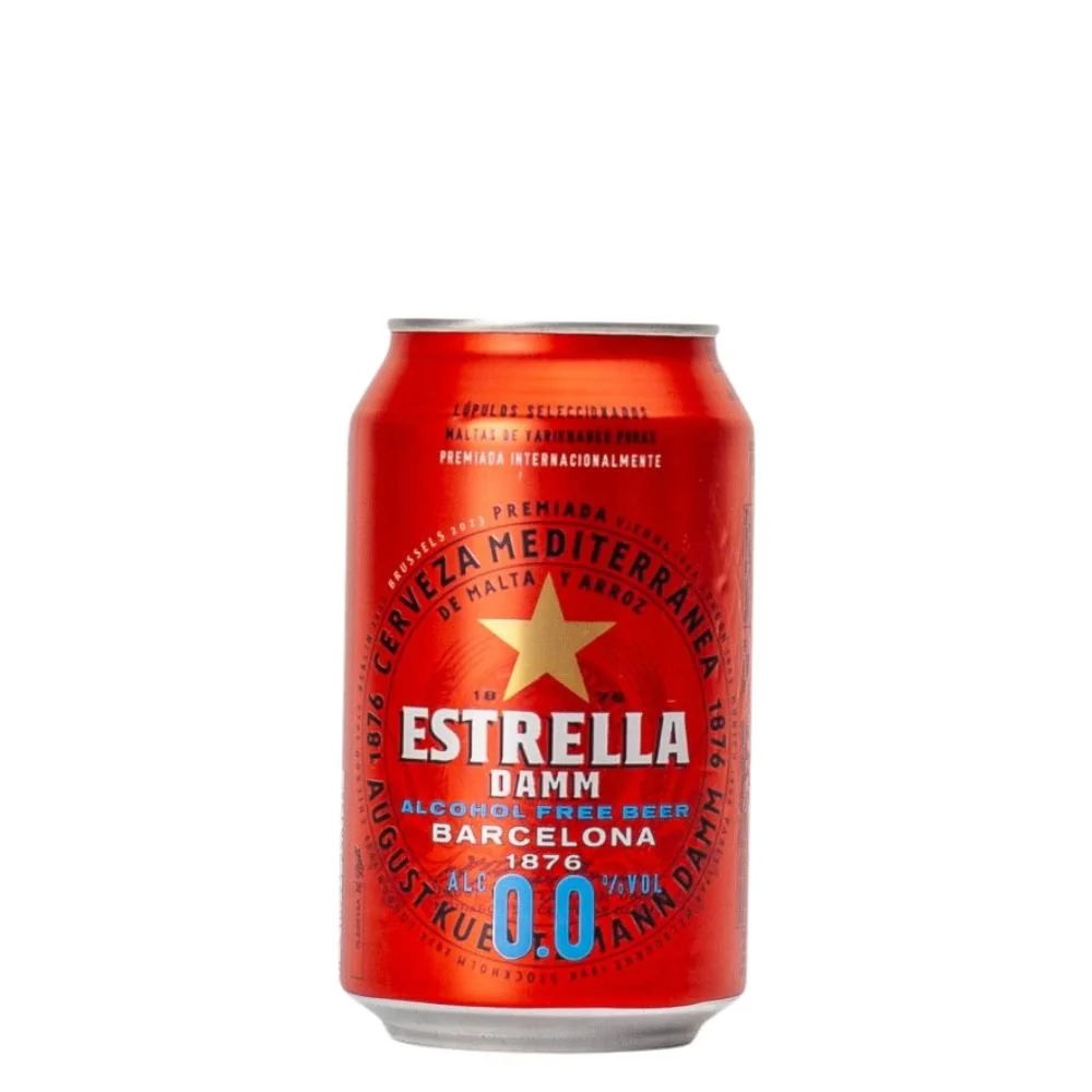 Damm Estrella Alcohol Free 0,33l 0% Plech