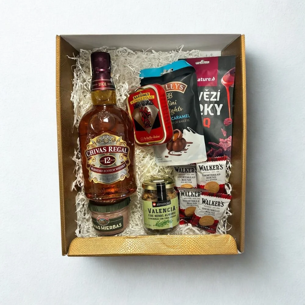 Dárková krabice s Alkoholem - Chivas Regal 12y 0,7l 40%