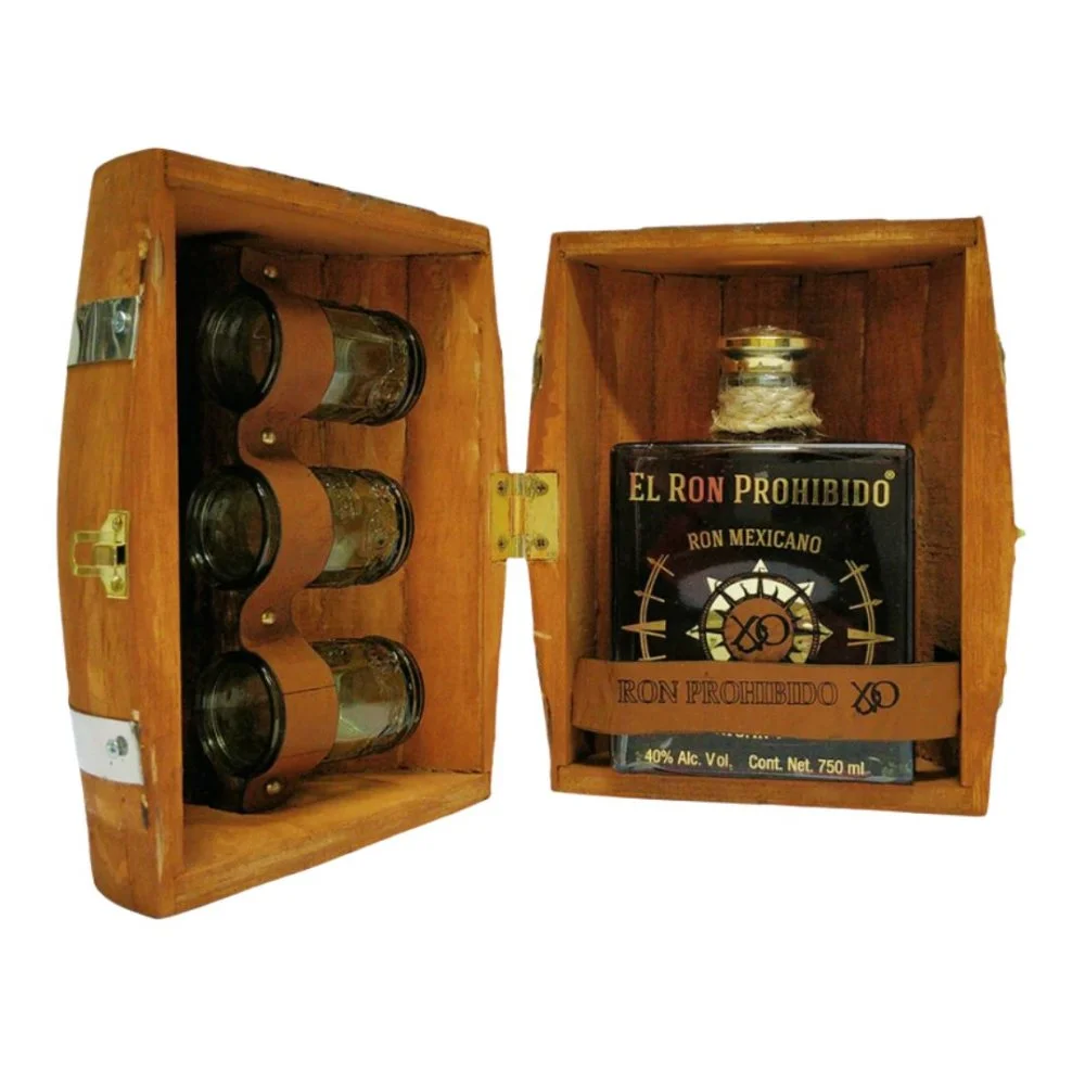 El Ron Prohibido XO 0,75l 40% + 3x sklo Barrel