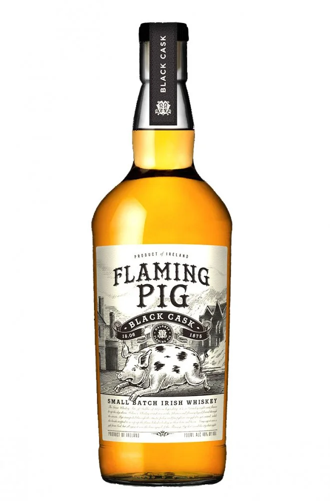 Alkohol značky Flaming Pig