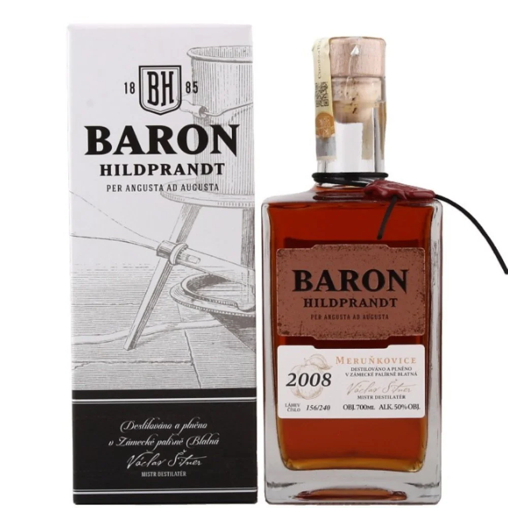 Gravírování: Baron Hildprandt Meruňkovice 2008 0,7l 50% GB L.E.