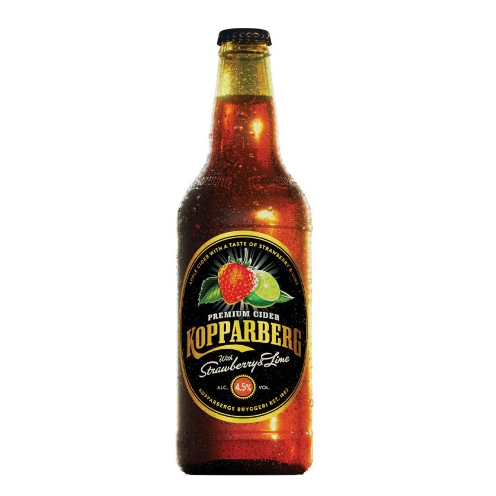 Kopparberg Strawberry&Lime Cider 0,33l 4,5% Sklo