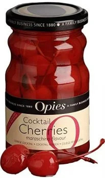 Opies Maraschino Coctail Cherries se stopkou 225g