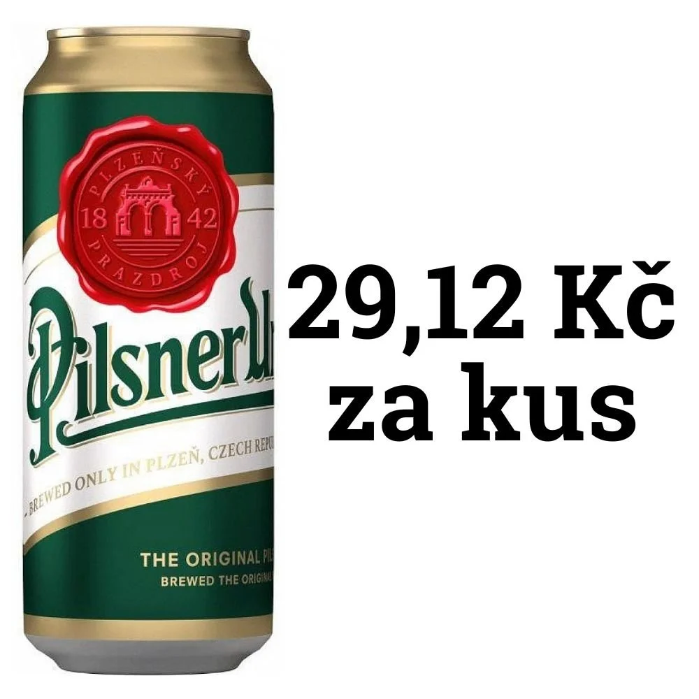 Alkohol značky Pilsner Urquell