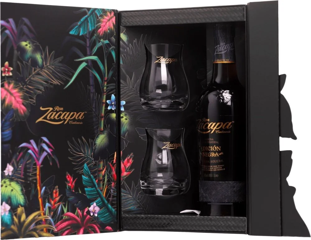 Ron Zacapa Edicion Negra 0,7l 43% + 2x sklo GB