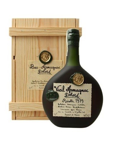 Lahev Armagnac Delord 1979 0,7l 40% Dřevěný box