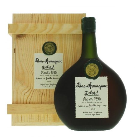 Lahev Armagnac Delord 1990 0,7l 40% Dřevěný box