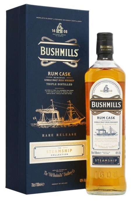 Lahev Bushmills Rum Cask Steamship 0,7l 40%