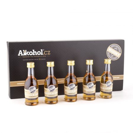 Lahev Degustační sada Gold Cock whisky 5×0,04l