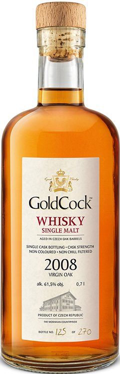 Lahev Gold Cock Single Cask 2008 0,7l 61,5%