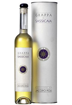 Lahev Grappa Barili di Sassicaia (dárkový box) 0,5l 40%
