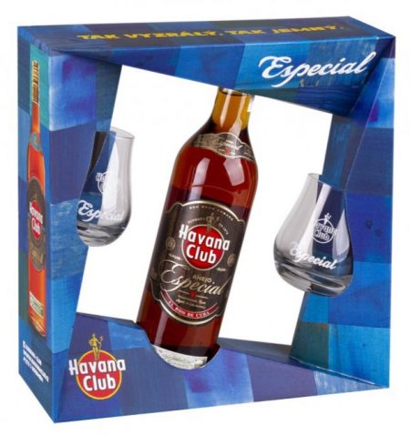 Lahev Havana Club Añejo Especial 0,7l 40% + 2x sklo GB 2018