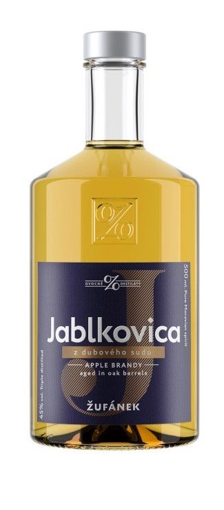 Lahev Jablkovica z dubového sudu 0,5l 45%