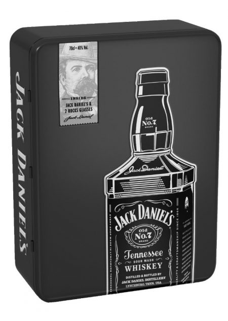 Lahev Jack Daniel's 0,7l 40% + 2x sklo 2019 Plech