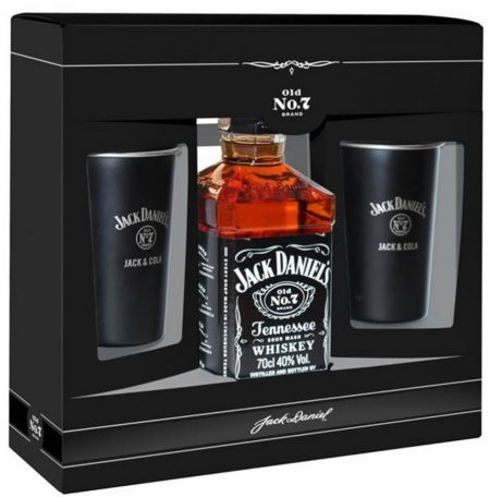 Lahev Jack Daniel's + 2x Plecháček 0,7l 40% GB
