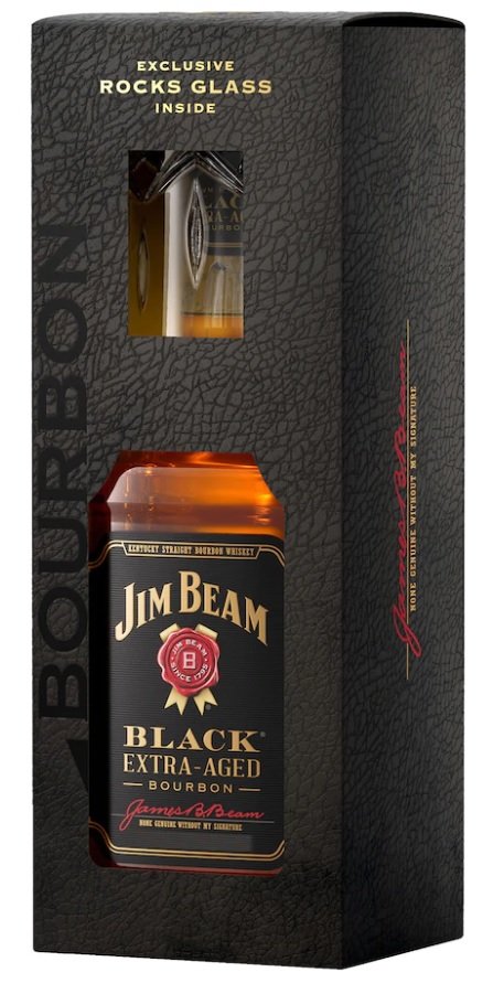Lahev Jim Beam Black Extra Aged Bourbon 0,7l 43% + 1x sklo GB
