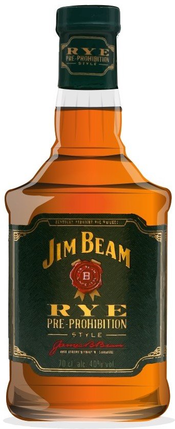 Lahev Jim Beam „ Rye pre - Prohibition style ” 0,7l 40%