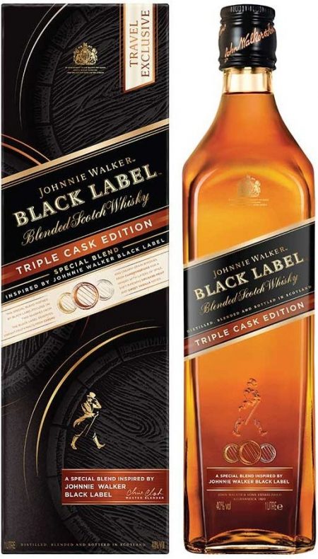 Lahev Johnnie Walker Black Label Triple Cask 1l 40%