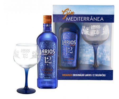 Lahev Larios 12 Premium Gin 0,7l 40% + 1x sklo GB