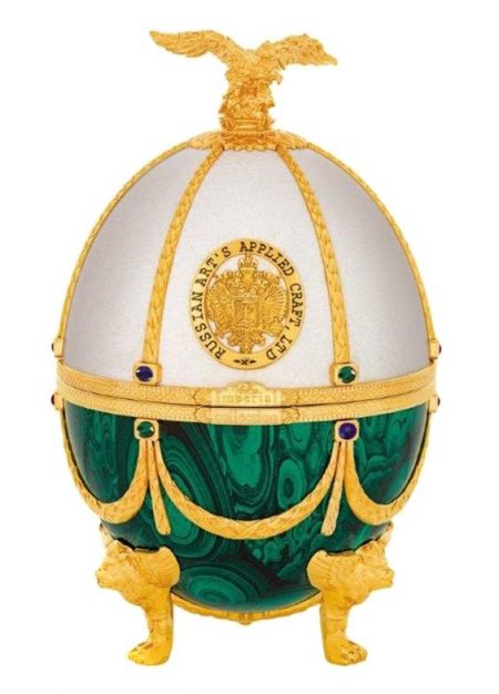 Lahev Vodka Imperial Collection Faberge Ei Pearl and Emerald 0,7l 40% GB