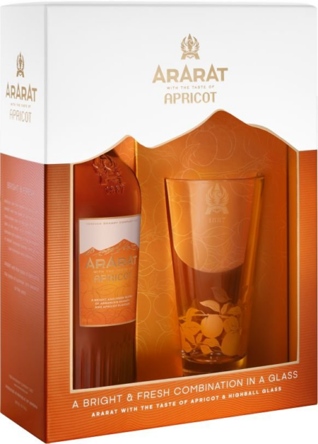 Lahev Brandy Ararat Apricot 0,7l 35% + 1x sklo GB