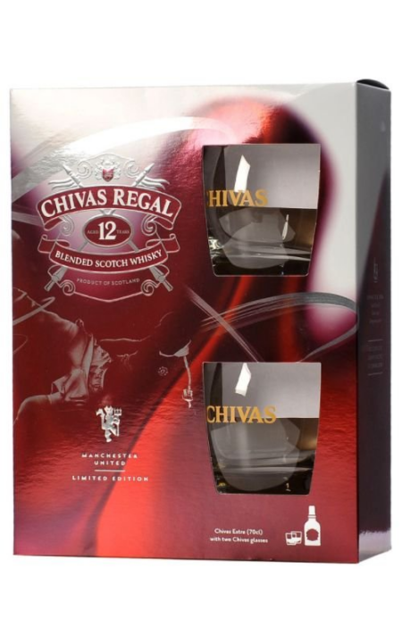 Lahev Chivas Regal 12y 0,7l 40% + 2x sklo GB 2021