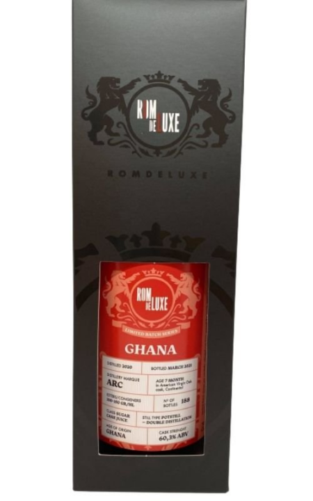Lahev Rom De Luxe Ghana 2020 0,7l 60,3% GB L.E. / Rok lahvování 2021