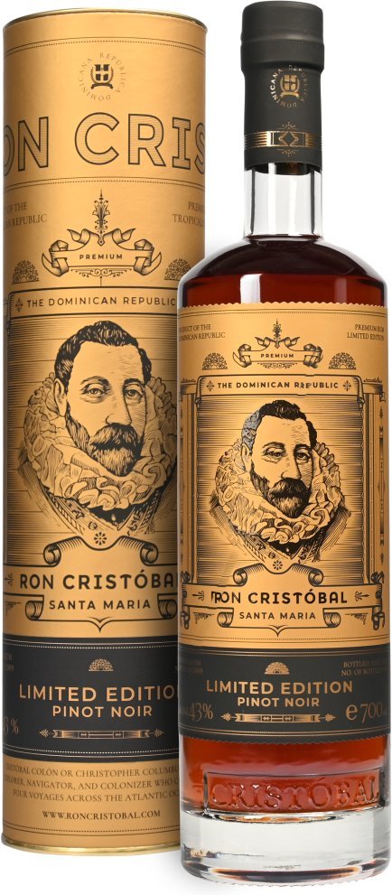 Lahev Ron Cristobal Santa Maria Pinot Noir Finish 13y 0,7l 43% L.E. Tuba