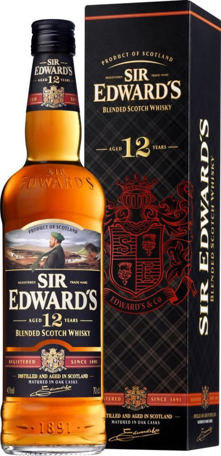 Lahev Sir Edward's Blended Scotch Whisky 12y 0,7l 40% GB