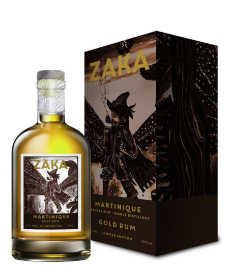 Lahev Zaka Martinique Gold Rum 0,7l 42% Papír Sklo